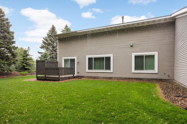 842 Monet Ct, Mendota Heights, MN 55120 - back of property featuring a deck and a yard