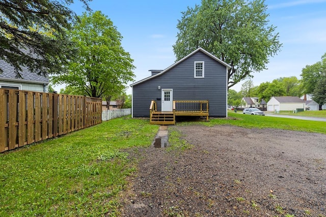 806 4th St, Marshall, MN 56258 - back of house with a deck