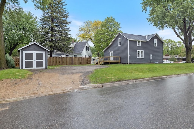 806 4th St, Marshall, MN 56258 - view of side of property featuring a wooden deck