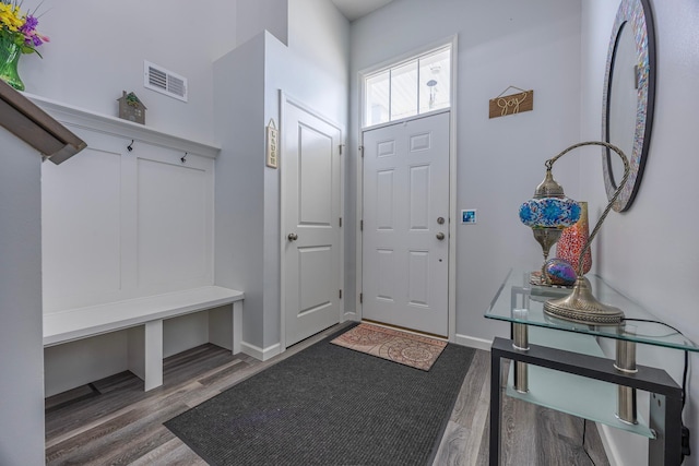 4329 141st Ln NW, Andover, MN 55304 - entryway featuring wood finished floors and baseboards