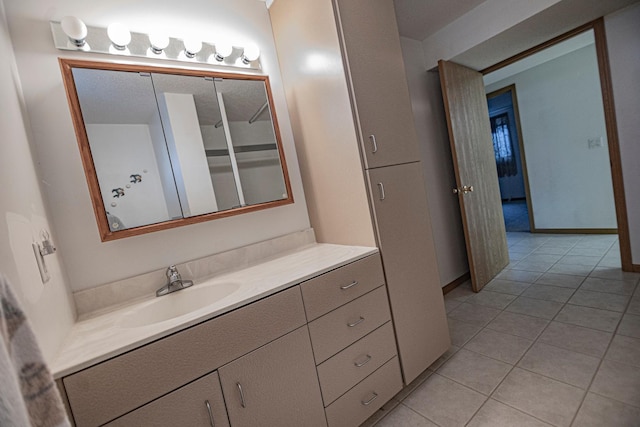 101 6th St NW, Perham, MN 56573 - bathroom with tile patterned flooring and vanity
