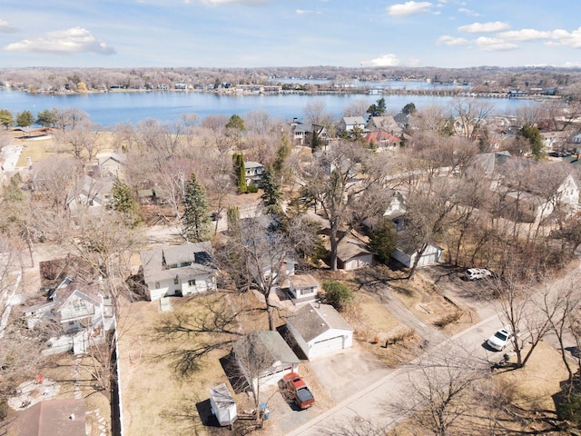 168 1st St, Excelsior, MN 55331 - aerial overview of property's location featuring a large body of water and nearby suburban area
