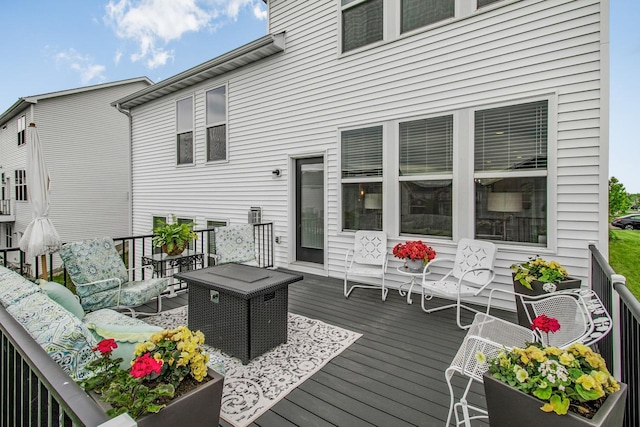 20555 Greenwood Ave, Lakeville, MN 55044 - wooden terrace featuring outdoor lounge area