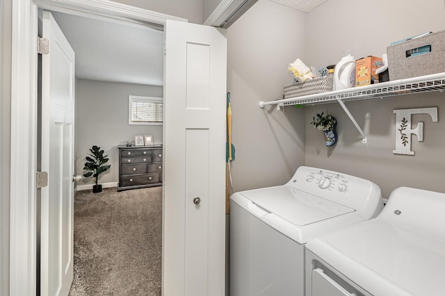 1259 Lower 143rd St E, Rosemount, MN 55068 - washroom featuring carpet floors, washer and clothes dryer, and baseboards