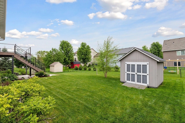 1429 10th Street Cir SE, New Prague, MN 56071 - view of grassy yard with stairs