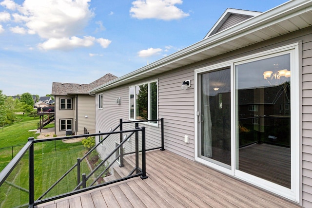 1429 10th Street Cir SE, New Prague, MN 56071 - wooden deck with a lawn