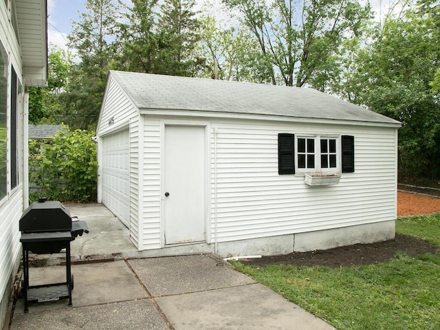 view of outbuilding