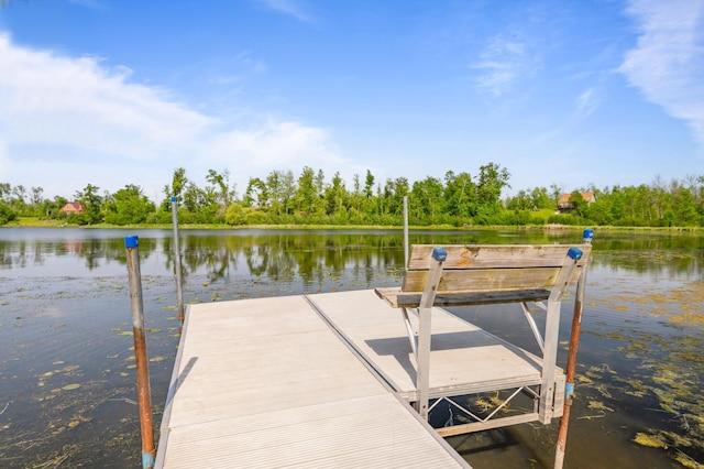 1605 White Ash Ln, Apple River Twp, WI 54810 - dock area featuring a water view
