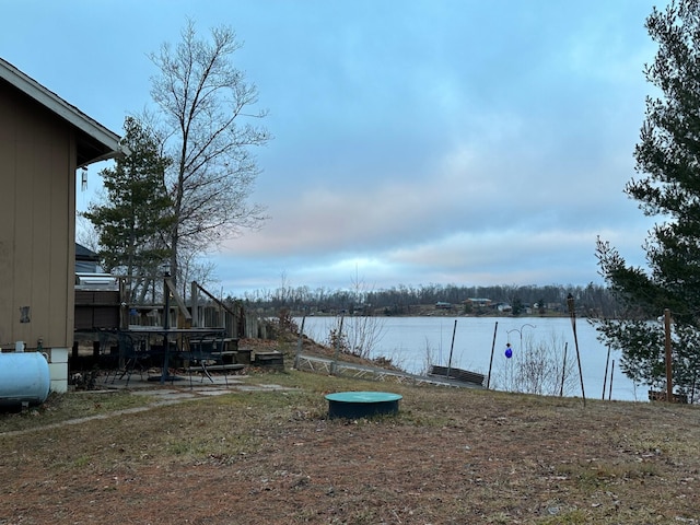 1605 White Ash Ln, Apple River Twp, WI 54810 - view of yard with a water view