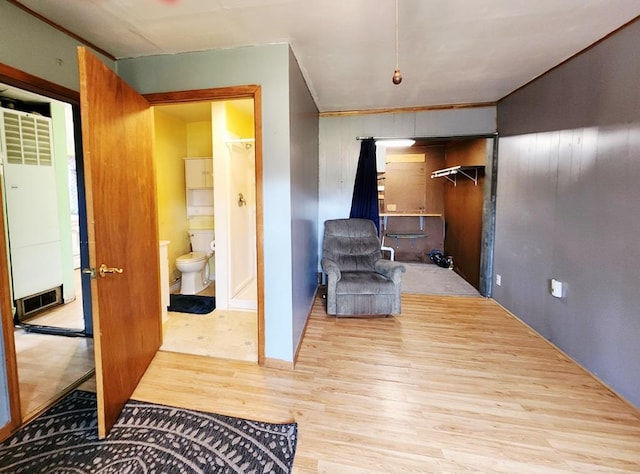 200 Jessie St, Marble, MN 55764 - sitting room with wood finished floors and wooden walls