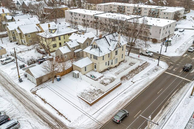 2744 Stevens Ave, Minneapolis, MN 55408 - snowy aerial view featuring a residential view