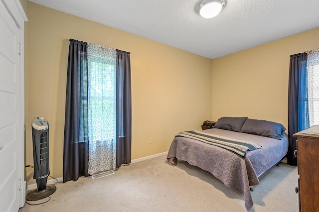 658 Plum St, Saint Paul, MN 55106 - bedroom with carpet floors, multiple windows, baseboards, and a textured ceiling