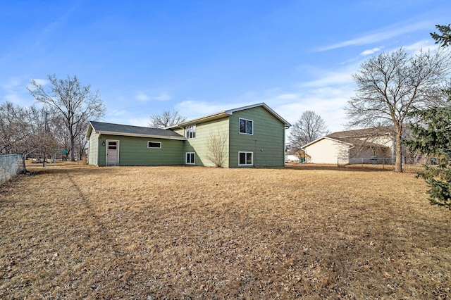view of rear view of property