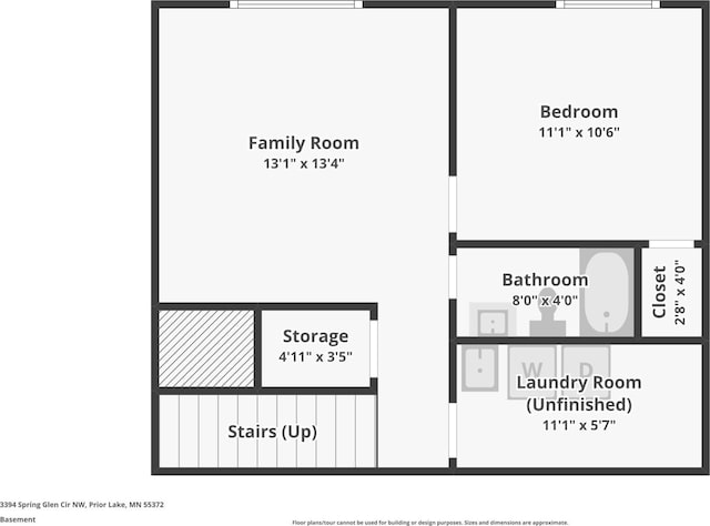 3394 Spring Glen Cir NW, Prior Lake, MN 55372 - floor plan / room layout