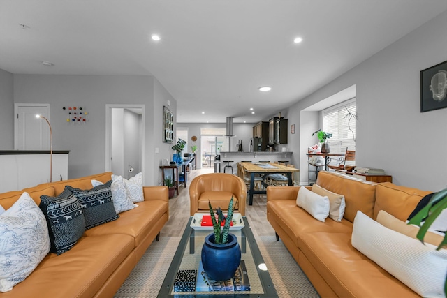 4014 River Valley Way, Eagan, MN 55122 - living area with healthy amount of natural light, recessed lighting, and light wood-style floors