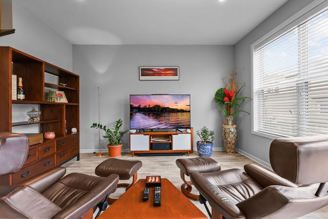 4014 River Valley Way, Eagan, MN 55122 - living room featuring baseboards and light wood finished floors