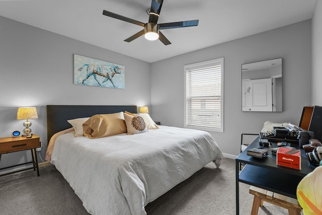 4014 River Valley Way, Eagan, MN 55122 - carpeted bedroom with baseboards and a ceiling fan