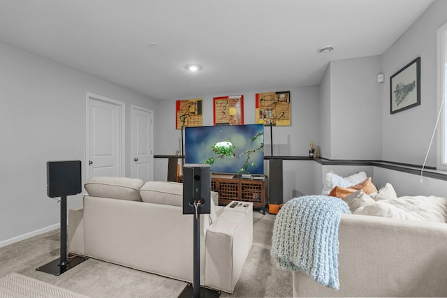 4014 River Valley Way, Eagan, MN 55122 - living area featuring carpet, baseboards, and recessed lighting