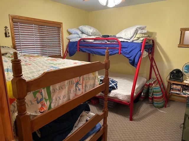 2377 Finn Bay Rd, Babbitt, MN 55706 - carpeted bedroom with ceiling fan