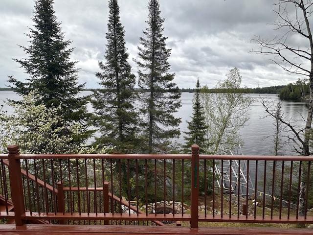 2377 Finn Bay Rd, Babbitt, MN 55706 - deck featuring a water view