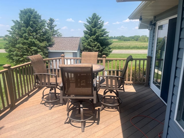 1808 4th St NE, Willmar, MN 56201 - wooden terrace featuring a rural view