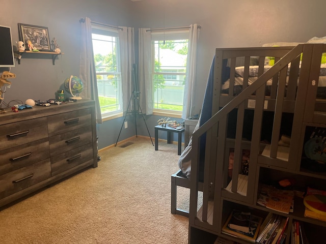 1808 4th St NE, Willmar, MN 56201 - bedroom featuring carpet flooring, multiple windows, and baseboards