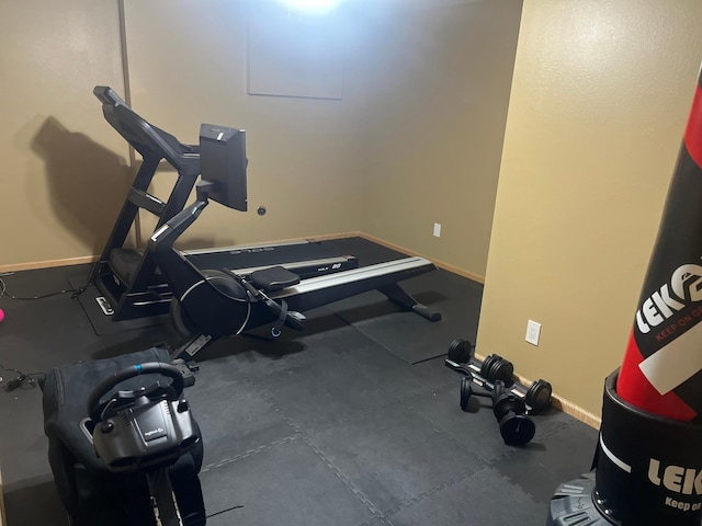 1808 4th St NE, Willmar, MN 56201 - workout area featuring baseboards