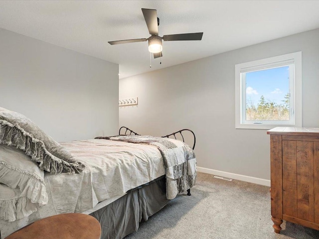 16524 Piper Ln, Brainerd, MN 56401 - bedroom featuring carpet floors, baseboards, and ceiling fan