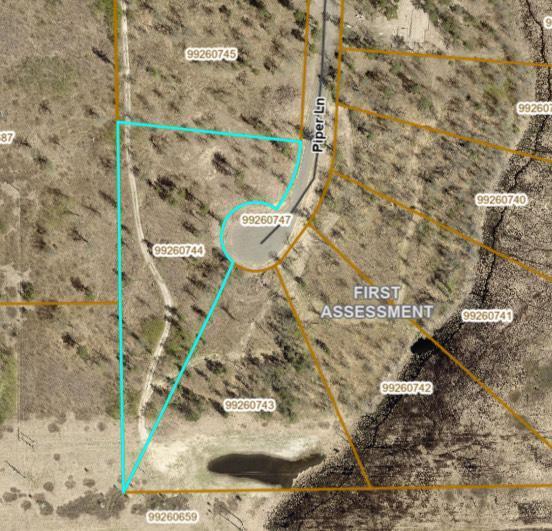 16524 Piper Ln, Brainerd, MN 56401 - aerial map of property and surrounding area featuring property parcel outlined