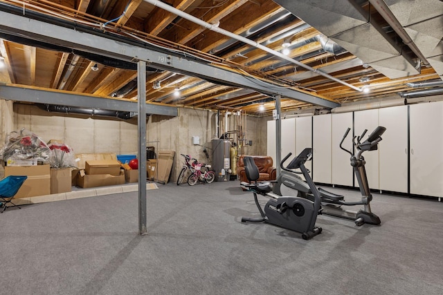 2442 Meeting St, Minnetonka, MN 55391 - exercise area featuring water heater