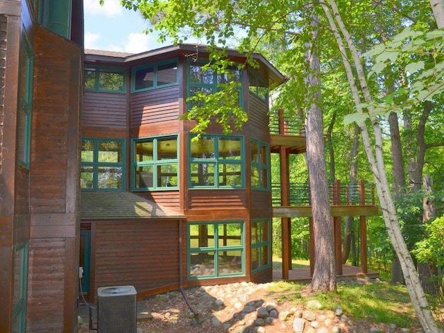 27620 Island View Dr, Park Rapids, MN 56470 - back of property featuring central AC unit