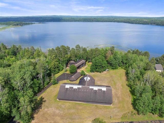 27620 Island View Dr, Park Rapids, MN 56470 - view from above of property featuring a nearby body of water and a forest