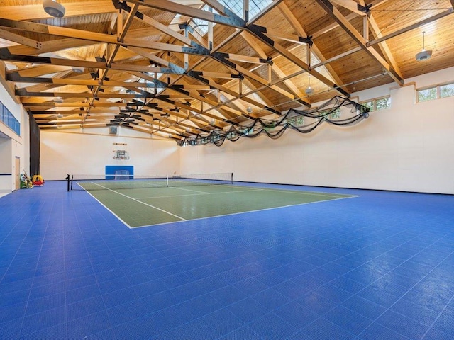 27620 Island View Dr, Park Rapids, MN 56470 - view of tennis court with community basketball court