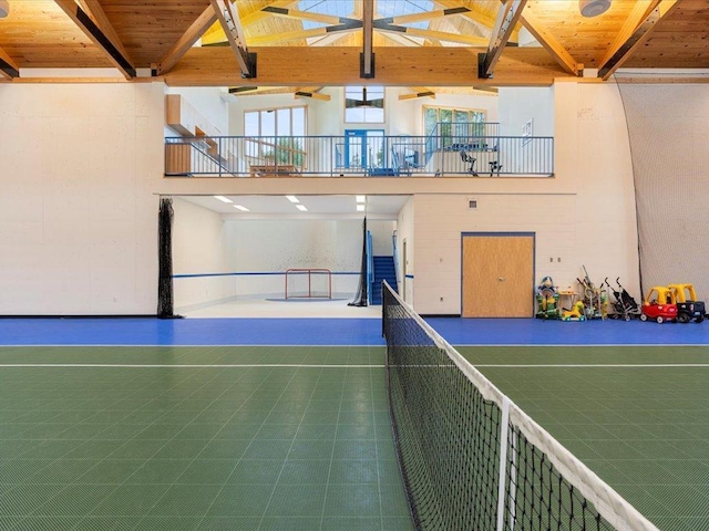 27620 Island View Dr, Park Rapids, MN 56470 - view of tennis court with community basketball court
