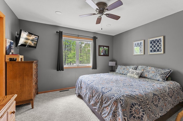 14465 Blackberry Ct, Baxter, MN 56425 - bedroom featuring carpet flooring, baseboards, and ceiling fan