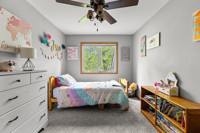 14465 Blackberry Ct, Baxter, MN 56425 - carpeted bedroom featuring a ceiling fan