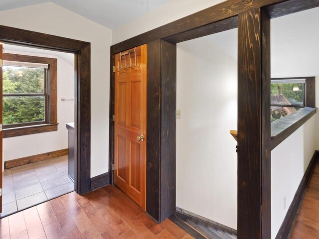 601 Kingsway Dr, Le Sueur, MN 56058 - hallway featuring baseboards and wood finished floors
