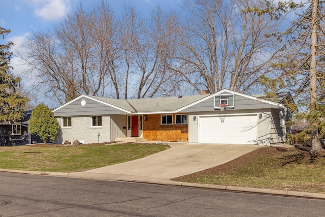 2019 Utah Ave S, Saint Louis Park, MN 55426 - single story home featuring an attached garage, a front yard, driveway, brick siding, and a chimney