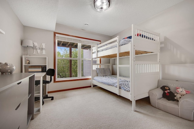 5133 Farnham Dr N, Hugo, MN 55038 - carpeted bedroom with baseboards, an office area, and a textured ceiling