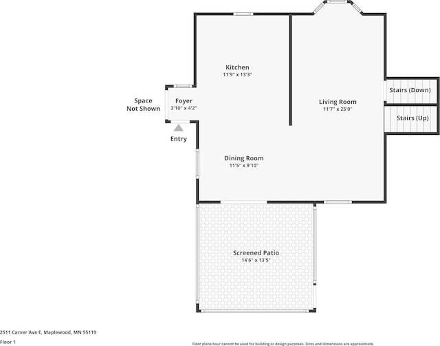 2511 Carver Ave E, Maplewood, MN 55119 - floor plan / room layout