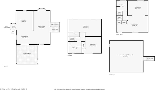 2511 Carver Ave E, Maplewood, MN 55119 - property floor plan