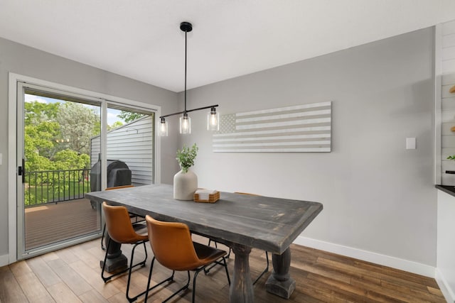 4119 Sylvia Ln S, Shoreview, MN 55126 - dining area with baseboards and light wood-style floors