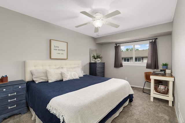 4119 Sylvia Ln S, Shoreview, MN 55126 - bedroom featuring carpet flooring, baseboards, and ceiling fan