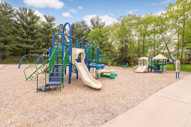 4119 Sylvia Ln S, Shoreview, MN 55126 - community jungle gym featuring view of wooded area