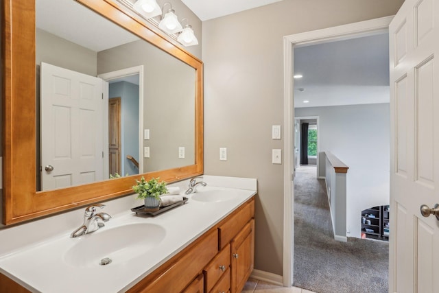 11560 Ashley Ct, Inver Grove Heights, MN 55077 - bathroom featuring double vanity and baseboards