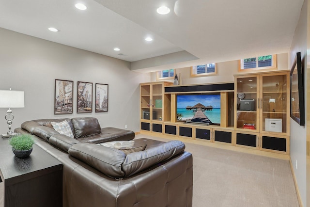 11560 Ashley Ct, Inver Grove Heights, MN 55077 - carpeted living area featuring recessed lighting