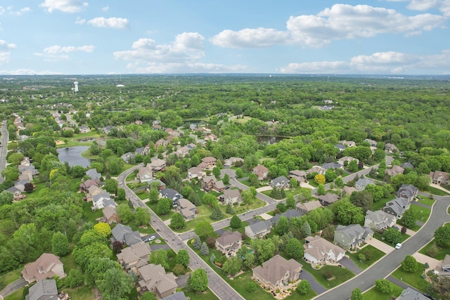 11560 Ashley Ct, Inver Grove Heights, MN 55077 - aerial perspective of suburban area with a heavily wooded area and a nearby body of water
