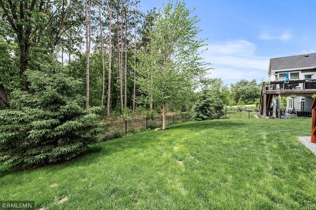 7023 61st St S, Cottage Grove, MN 55016 - view of yard featuring a deck