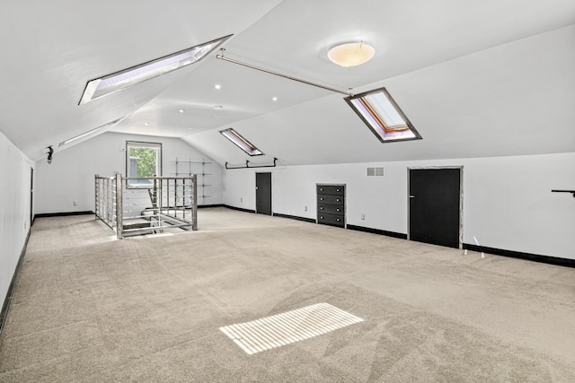 3372 Texas Ave S, Saint Louis Park, MN 55426 - bonus room with lofted ceiling, baseboards, carpet flooring, and a skylight