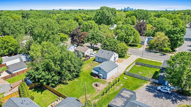 3372 Texas Ave S, Saint Louis Park, MN 55426 - aerial perspective of suburban area featuring a heavily wooded area